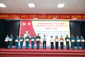 Phường Trấn Biên tổng kết công tác tuyển chọn và gọi công dân nhập ngũ năm 2026