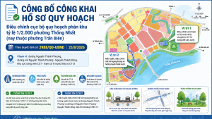 Phường Trấn Biên công bố công khai hồ sơ điều chỉnh cục bộ...