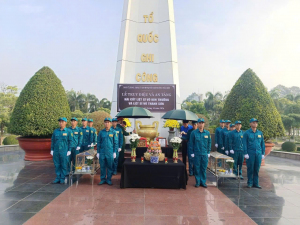 Phường Trấn Biên tổ chức lễ truy điệu và an táng hài cốt liệt sĩ
