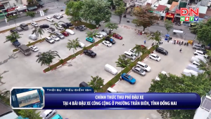 Chính thức thu phí đậu xe tại 4 bãi đậu xe công cộng ở phường Trấn Biên
