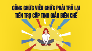 Công chức - Viên chức phải trả lại tiền trợ cấp tinh giản biên chế