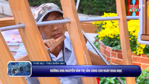 Đường hoa Nguyễn Văn Trị sẵn sàng cho ngày khai mạc 🌼🌸