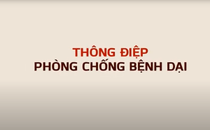 Thông điệp truyền hình phòng chống bệnh Dại