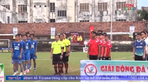 Khai mạc giải bóng đá chào mừng Đại Hội Đảng các cấp phường Trấn Biên