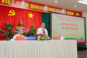 HĐND xã Trảng Bom tổ chức kỳ họp thứ 2 (kỳ họp chuyên đề)