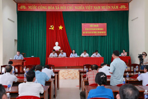 Tổ đại biểu số 5, Hội đồng nhân dân xã Trảng Bom tiếp xúc cử tri