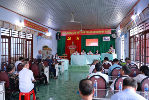 Tổ đại biểu số 4, Hội đồng nhân dân xã Trảng Bom tiếp xúc cử...