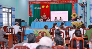 Tổ đại biểu số 3, Hội đồng nhân dân xã Trảng Bom tiếp xúc cử tri