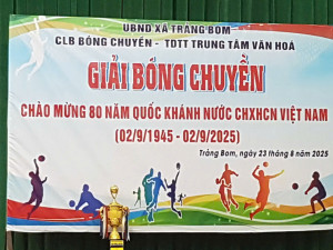Giải bóng chuyền – cầu lông ấp Đoàn Kết xã Trảng Bom sôi nổi chào mừng Quốc khánh 2/9