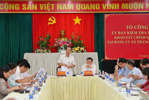 Tổ công tác của Ủy ban Kiểm tra Trung ương khảo sát vận hành chính quyền địa phương 2 cấp tại xã Trảng Bom, tỉnh Đồng Nai