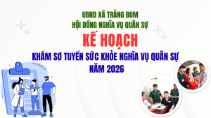 Kế hoạch khám sơ tuyển sức khỏe nghĩa vụ quân sự năm 2026