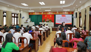 Đảng ủy-HĐND-UBND-Ủy ban MTTQ xã Trảng Bom phát động quyên góp ủng hộ đồng bào bị thiệt hại do cơn bão số 10