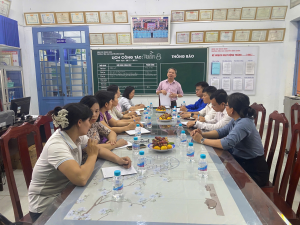 TỔ CÔNG TÁC SỐ 4 - ĐẢNG ỦY XÃ TRẢNG BOM LÀM VIỆC TẠI CHI BỘ CƠ SỞ PHỤ TRÁCH