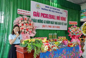 Trường Tiểu học Trảng Bom tổ chức Giải Pickleball mở rộng chào mừng ngày Nhà giáo Việt Nam 20/11