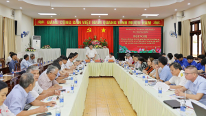 Hội nghị tiếp xúc, đối thoại trực tiếp giữa đồng chí Bí thư Đảng ủy và  Chủ tịch UBND xã với nhân dân về công tác giải quyết thủ tục hành chính