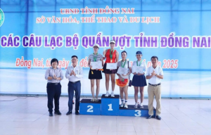 Xã Trảng Bom giành 1 Huy chương Vàng và 2 Huy chương Đồng tại Giải vô địch các CLB Quần vợt tỉnh Đồng Nai 2025