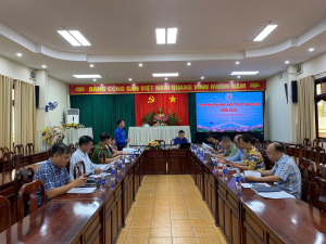 HỌP BAN CHỈ ĐẠO HỘI TRẠI TÒNG QUÂN XÃ TRẢNG BOM NĂM 2026