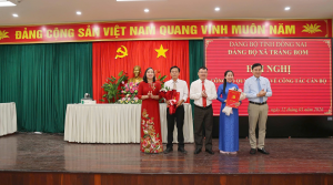 Đảng bộ xã Trảng Bom – Công bố các Quyết định về công tác cán bộ