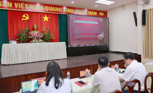 Đảng bộ xã Trảng Bom tổ chức Hội nghị trực tuyến, học tập quán triệt  Nghị quyết Đại hội đại biểu Đảng bộ tỉnh Đồng Nai lần thứ I