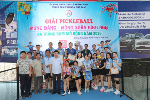 Xã Trảng Bom - Sôi nổi Giải Pickleball “Mừng Đảng - Mừng Xuân”  Bính Ngọ năm 2026