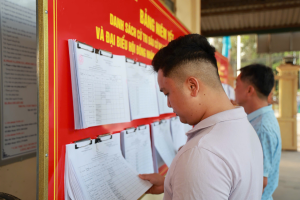 Xã Trảng Bom niêm yết danh sách cử tri bầu cử đại biểu Quốc hội khóa XVI và đại biểu HĐND các cấp nhiệm kỳ 2026 - 2031