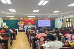 Hội Liên hiệp phụ nữ xã Trảng Bom tổ chức hội nghị tuyên truyền bầu cử đại biểu Quốc hội khóa XVI và đại biểu HĐND các cấp nhiệm kỳ 2026 - 2031