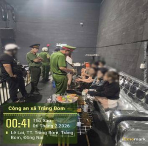 CÔNG AN XÃ TRẢNG BOM KIỂM TRA QUÁN CÀ PHÊ TRONG ĐÊM PHÁT HIỆN 06 ĐỐI TƯỢNG DƯƠNG TÍNH VỚI MA TÚY