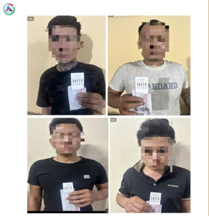 Công an xã Trảng Bom bắt 04 đối tượng tiến hành xác minh về hành vi “Tàng trữ trái phép chất ma túy” và “Vận chuyển trái phép chất ma túy” tại ấp 5, xã Trảng Bom, tỉnh Đồng Nai