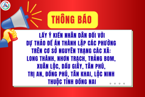Lấy ý kiến nhân dân về dự thảo Đề án thành lập các phường...