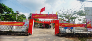 Xã Trảng Bom - các khu vực bỏ phiếu cơ bản hoàn tất công tác trang trí, sẵn sàng đón chào cử tri thực hiện quyền làm chủ của mình