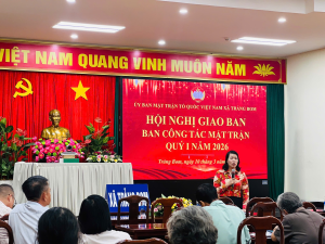 GIAO BAN CÔNG TÁC MẶT TRẬN QUÝ I/2026