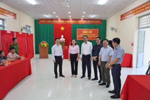 Đoàn công tác Trung ương khảo sát thực tế công tác chuẩn bị bầu cử tại xã Trảng Bom