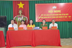 Xã Trảng Bom tổ chức các hội nghị tiếp xúc cử tri để người ứng cử đại biểu HĐND xã nhiệm kỳ 2026 – 2031 vận động bầu cử