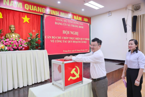 Hội nghị cán bộ chủ chốt thực hiện quy trình về công tác quy hoạch cán bộ