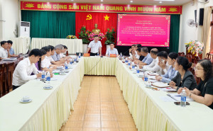UBND phường Trảng Bom làm việc với Sở Nông nghiệp và Môi...