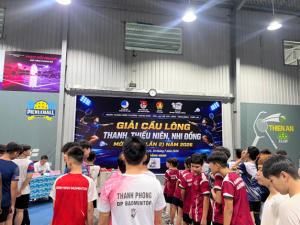 Giai cau long thanh thieu nien nhi dong lan 2