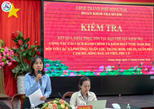 SỞ NỘI VỤ KIỂM TRA CÔNG TÁC CẢI CÁCH HÀNH CHÍNH VÀ KIỂM SOÁT...