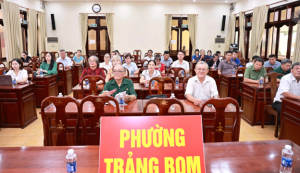 PHƯỜNG TRẢNG BOM THAM GIA TẬP HUẤN TRỰC TUYẾN VỀ PHÁP LUẬT AN NINH MẠNG, PHÒNG CHỐNG LỪA ĐẢO
