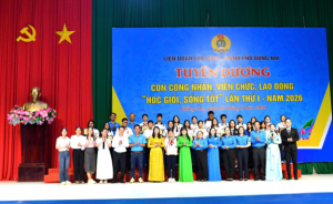 TUYÊN DƯƠNG CON EM ĐOÀN VIÊN, NGƯỜI LAO ĐỘNG "HỌC GIỎI -...