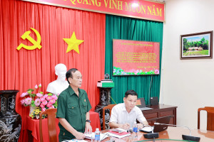 Đoàn giám sát Hội Cựu chiến binh thành phố Đồng Nai làm việc tại phường Trảng Bom