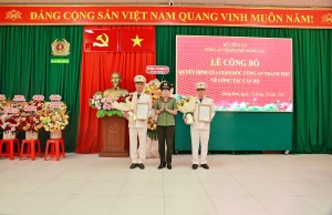 CÔNG BỐ QUYẾT ĐỊNH CỦA GIÁM ĐỐC CÔNG AN THÀNH PHỐ VỀ CÔNG...