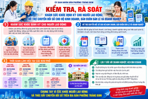 PHƯỜNG TRẢNG BOM TRIỂN KHAI KIỂM TRA, RÀ SOÁT TÌNH HÌNH KHÁM SỨC KHỎE ĐỊNH KỲ CHO NGƯỜI LAO ĐỘNG VÀ HỖ TRỢ CHUYỂN ĐỔI SỐ CHO HỘ KINH DOANH, DOANH NGHIỆP