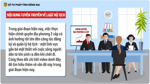 Video tuyên truyền Luật Hộ tịch