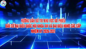 HƯỚNG DẪN CÔNG TÁC BẦU CỬ ĐẠI BIỂU QUỐC HỘI KHOÁ XVI VÀ ĐẠI BIỂU HỘI ĐỒNG NHÂN DÂN CÁC CẤP NHIỆM KỲ 2026-2031