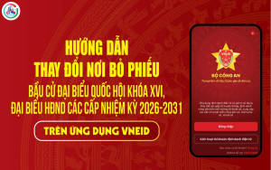Hướng dẫn cử tri kiểm tra thông tin, thay đổi khu vực bỏ phiếu trên VNeID