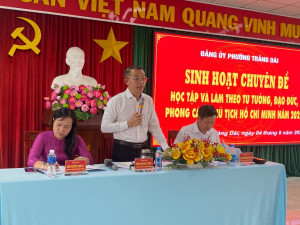 Hội nghị học tập chuyên đề về học tập và làm theo tư tưởng,...