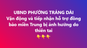 KÊU GỌI ỦNG HỘ MIỀN TRUNG