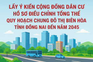 Lấy ý kiến cộng đồng dân cư hồ sơ Điều chỉnh tổng thể Quy...