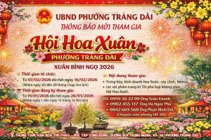 THÔNG BÁO MỜI ĐĂNG KÝ THAM GIA HỘI HOA XUÂN PHƯỜNG TRẢNG DÀI – XUÂN BÍNH NGỌ 2026