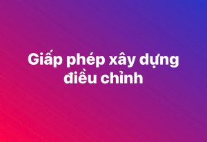 Giấy phép xây dựng điều chỉnh